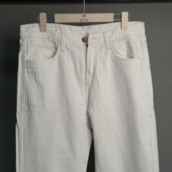 Mom Fit Pant (White) - Image 2
