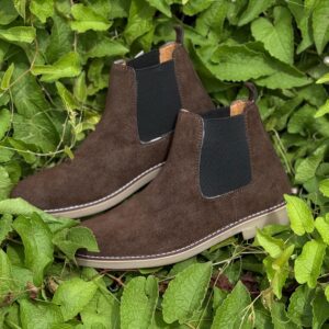 Chelsea Suede Boots (Brown)