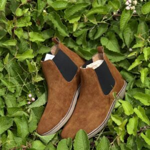 Chelsea Suede Boots (Tan)